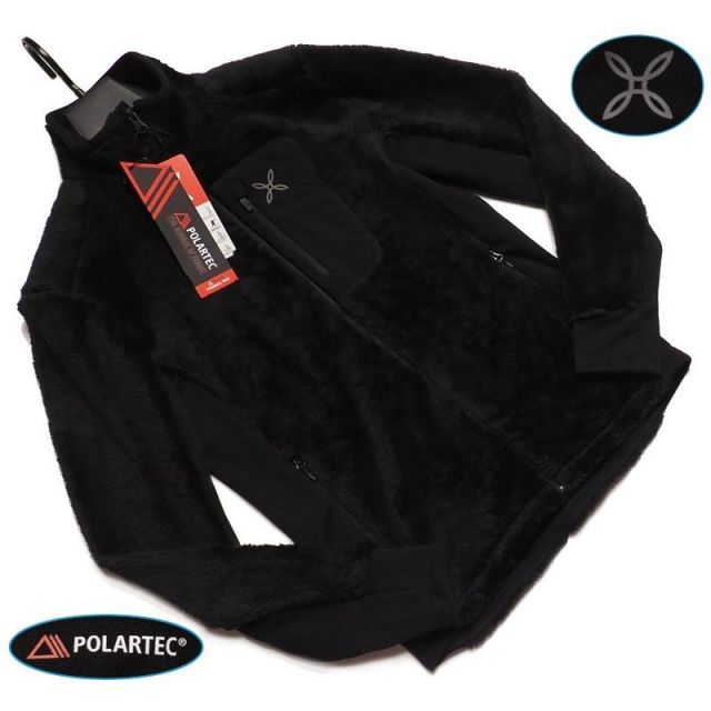 新品正規37400円 MONTURA モンチュラ POLARTEC社生地 REMIND シェルパ フリース/ジャケット メンズMブラック(90) イタリア発ブランド