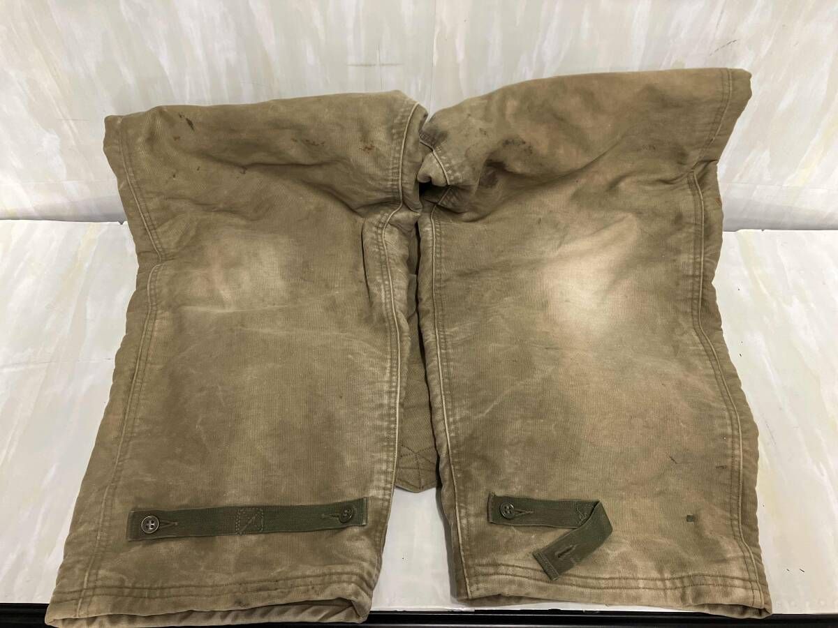 u.s.navy ユーエスネイビー 海軍 40 s デッキパンツ オーバーオール ステンシル カーキ NXsx 69446 Mサイズ オーバーオール つなぎ パンツ メンズ