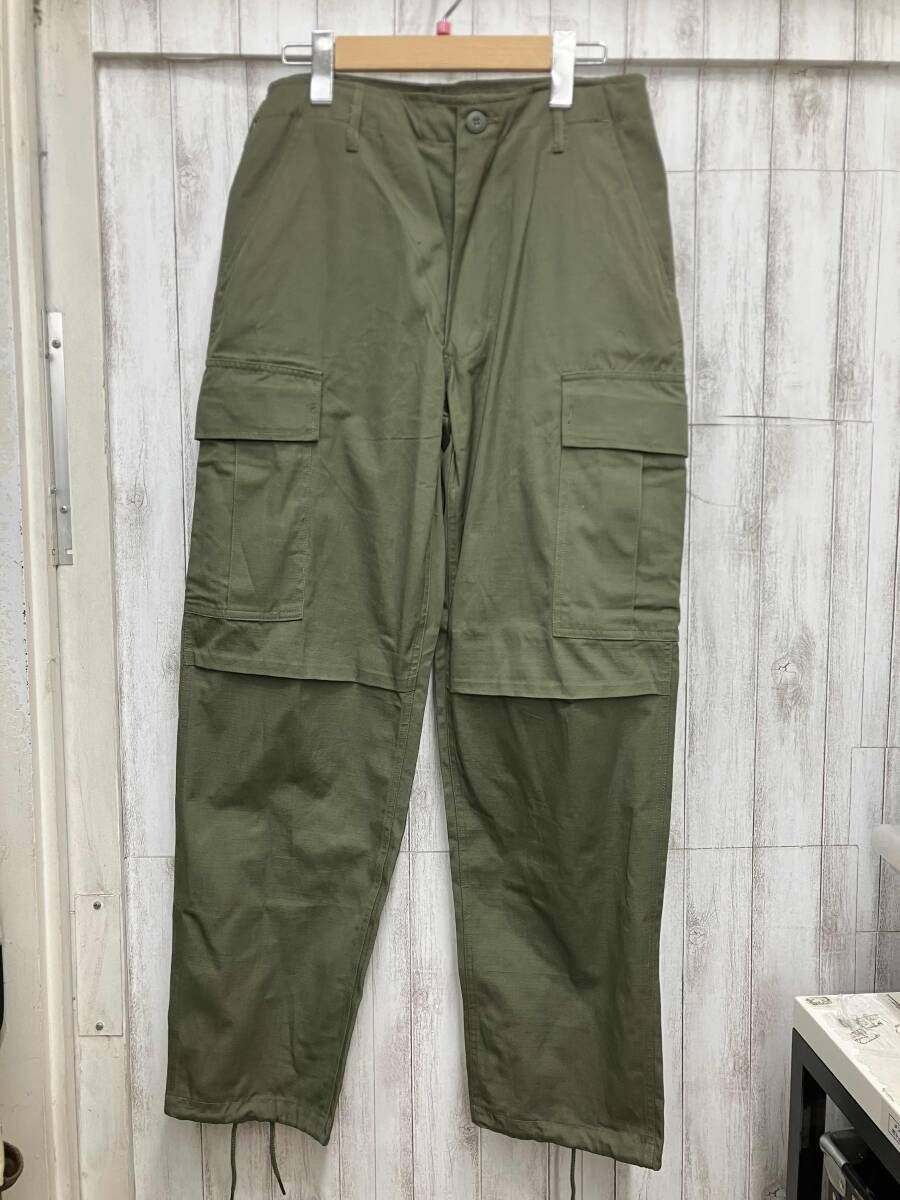 US.ARMY|その他ロングパンツ|KHK|DSA 100-69-C-2600 カーキー サイズM ウエスト約80 cm 股上 約30 股下約70 裾幅約20