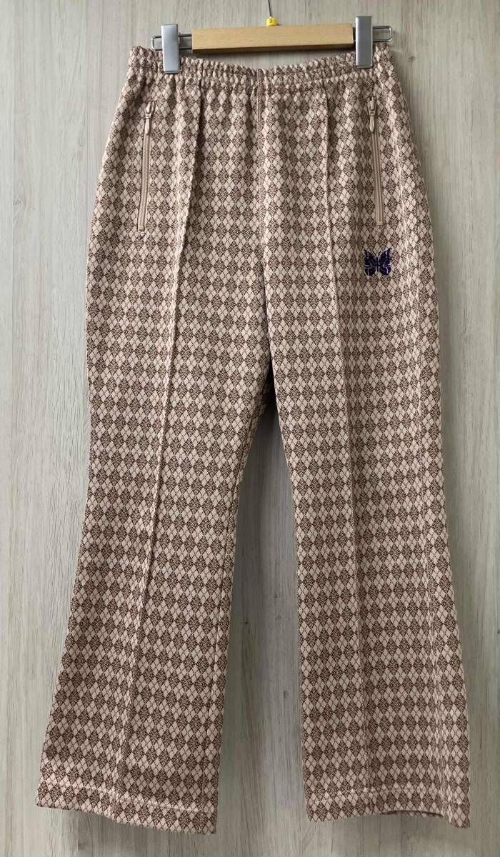 NEEDLES ニードルス J 0348 総柄 ロングパンツ サイズXS ブラウン