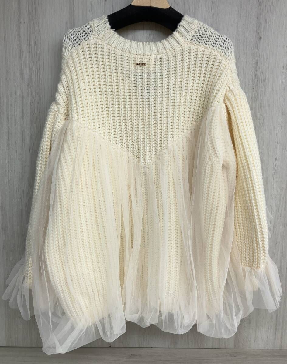 Acka tulle knit cardigan チュールニットカーディガン acka エーシー