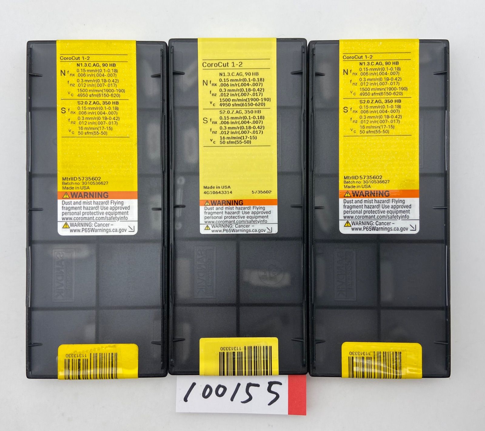 サンドビックSANDVIK N 123 F 2-0300-RO H 13 A 3箱セット