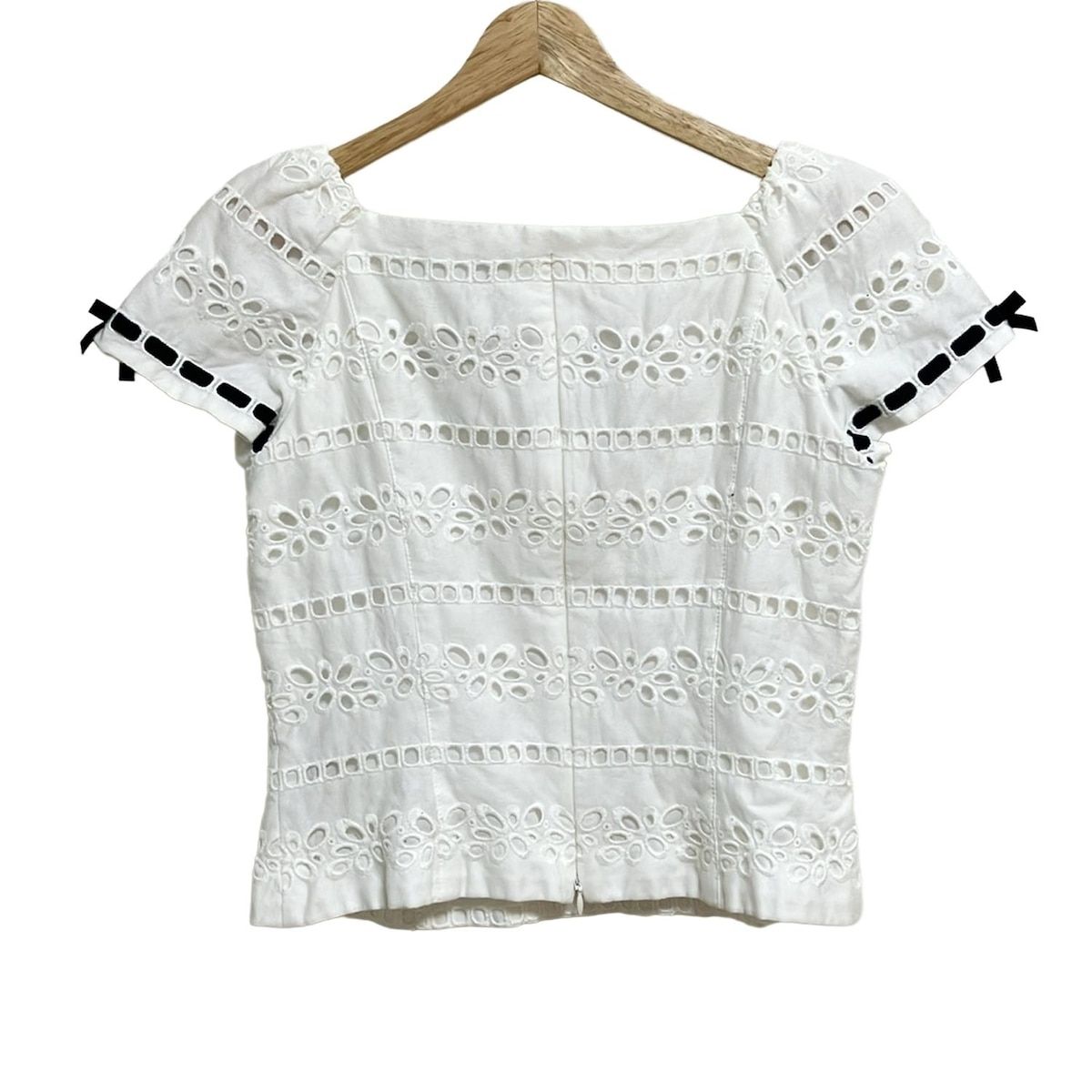 エムズグレイシー新品白襟カットソートップス40 エムズグレイシー新品