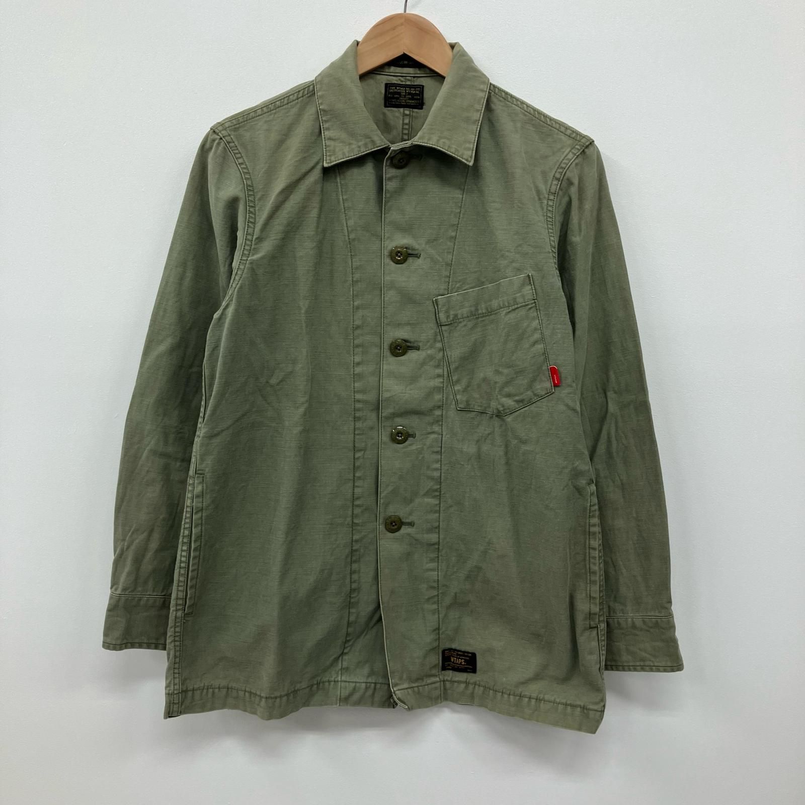 W TAPS ダブルタップス 長袖シャツ DOCTOR L S 141 GWDT SHM 10 カーキ サイズ 2 104