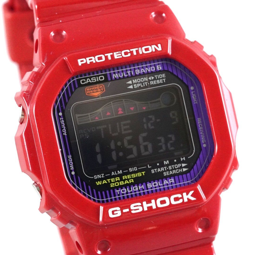 CASIO カシオ G-SHOCK 電波時計 電波ソーラー GWX-5600C-4JF G-LIDE 赤