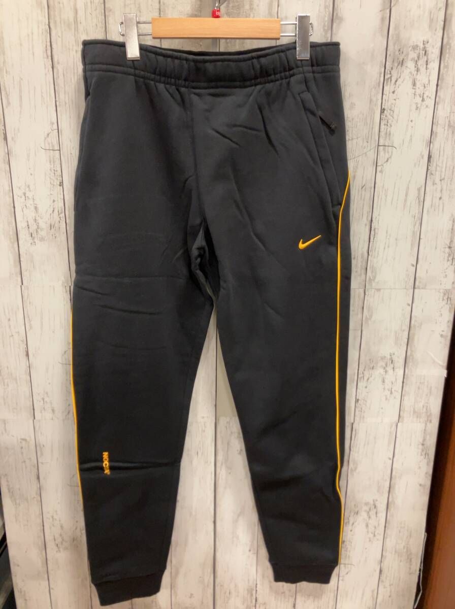 NIKE ナイキ その他ロングパンツ NOCTA スウェットパンツ ブラック ラインイエロー スポーツ サイズM