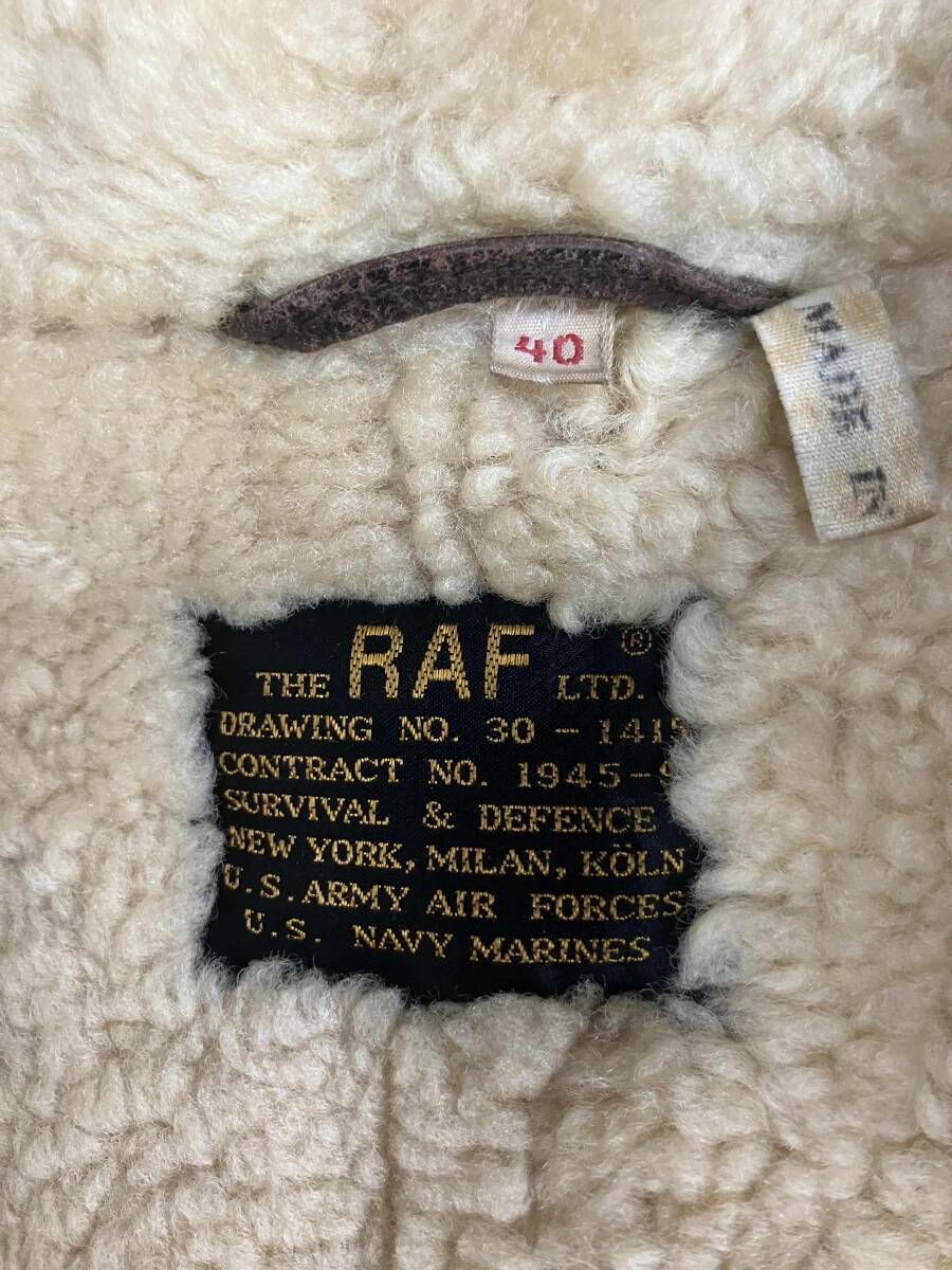 RAF|ラフ|30-1415|B-3|茶色|サイズ40|ウルグアイ MA-1 フライトジャケット ジャケット アウター メンズ