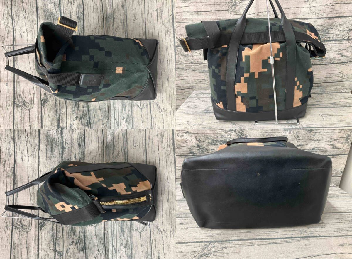 状態考慮価格 sacai ランドリーバッグ デジカモ サカイ バッグ