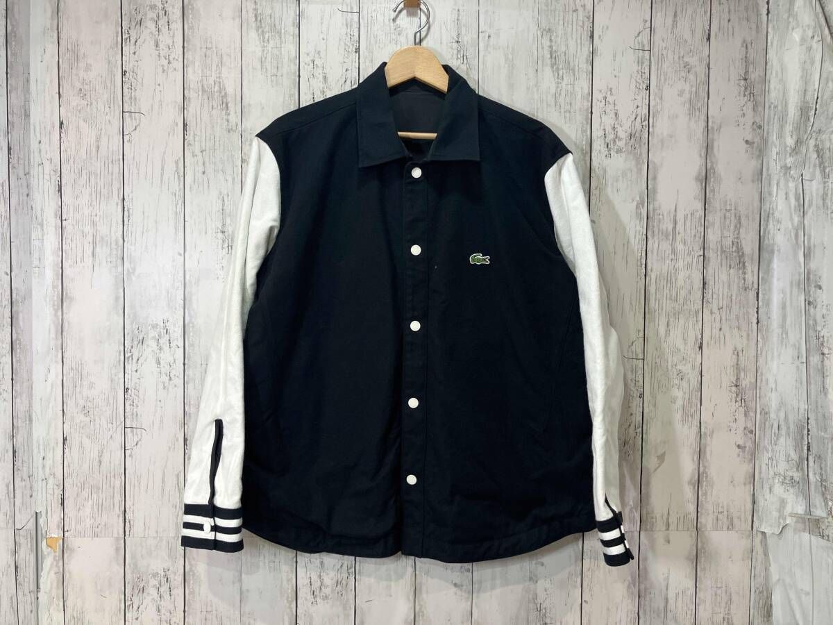 LACOSTE ラコステ リバーシブル シャツジャケット CH7189 ブラック Sサイズ ブルゾン ジャケット