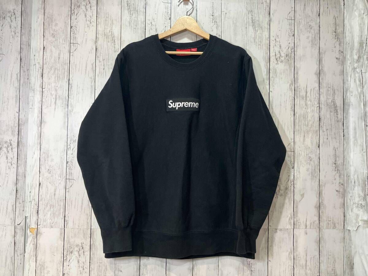 Supreme シュプリーム Box Logo Crewneck ボックス ロゴ クルーネック スウェット ブラック Lサイズ ストリート