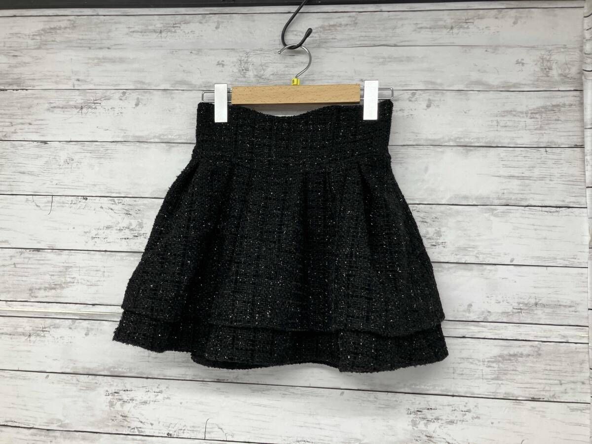 Michael Macaron スカート ツイード ブラック Sサイズ