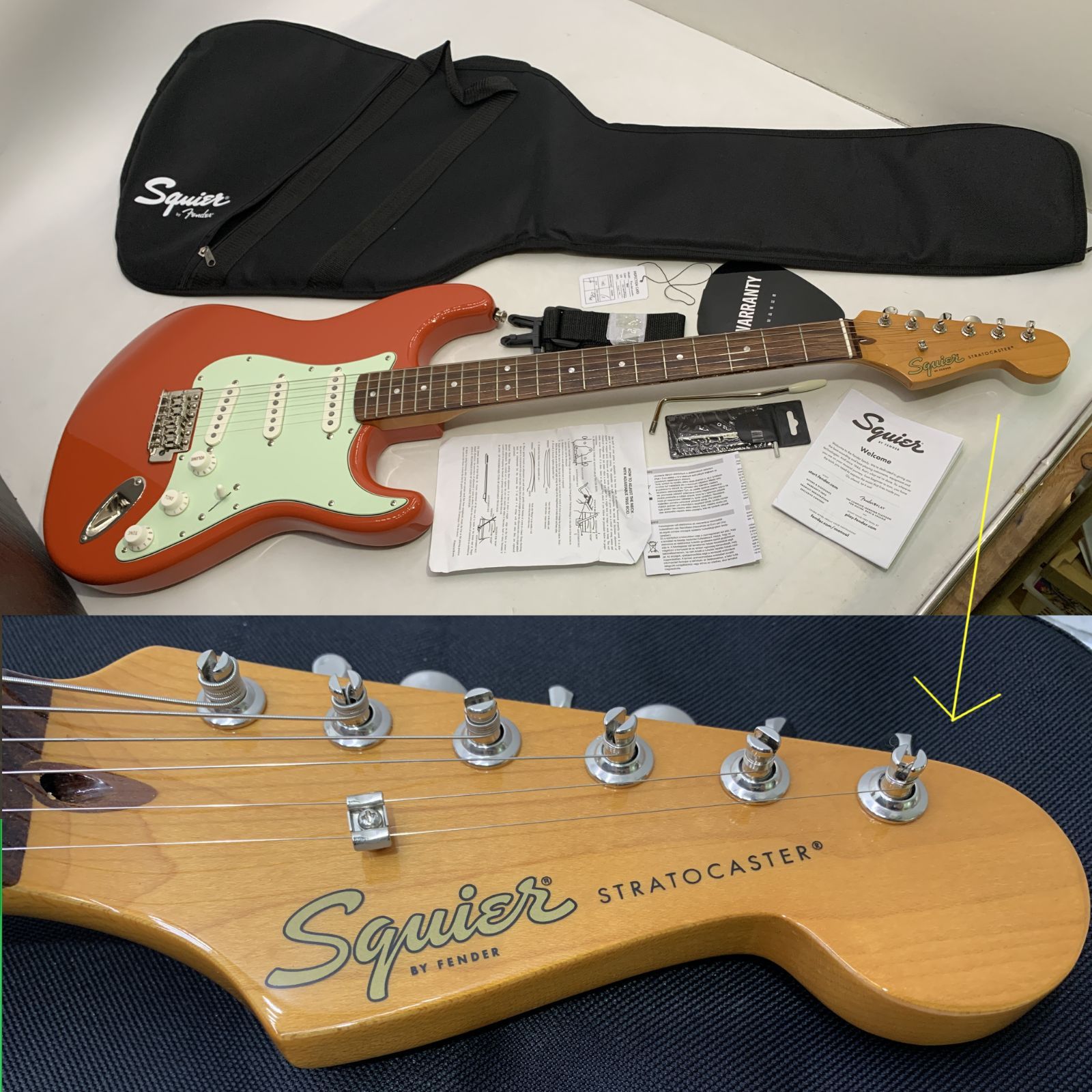 楽器 エレキギター スクワイヤー by フェンダー Classic Vibe ’60 s ストラトキャスター インドネシア製 Fiesta Red フィエスタ レッド Squier Fender Stratocaster
