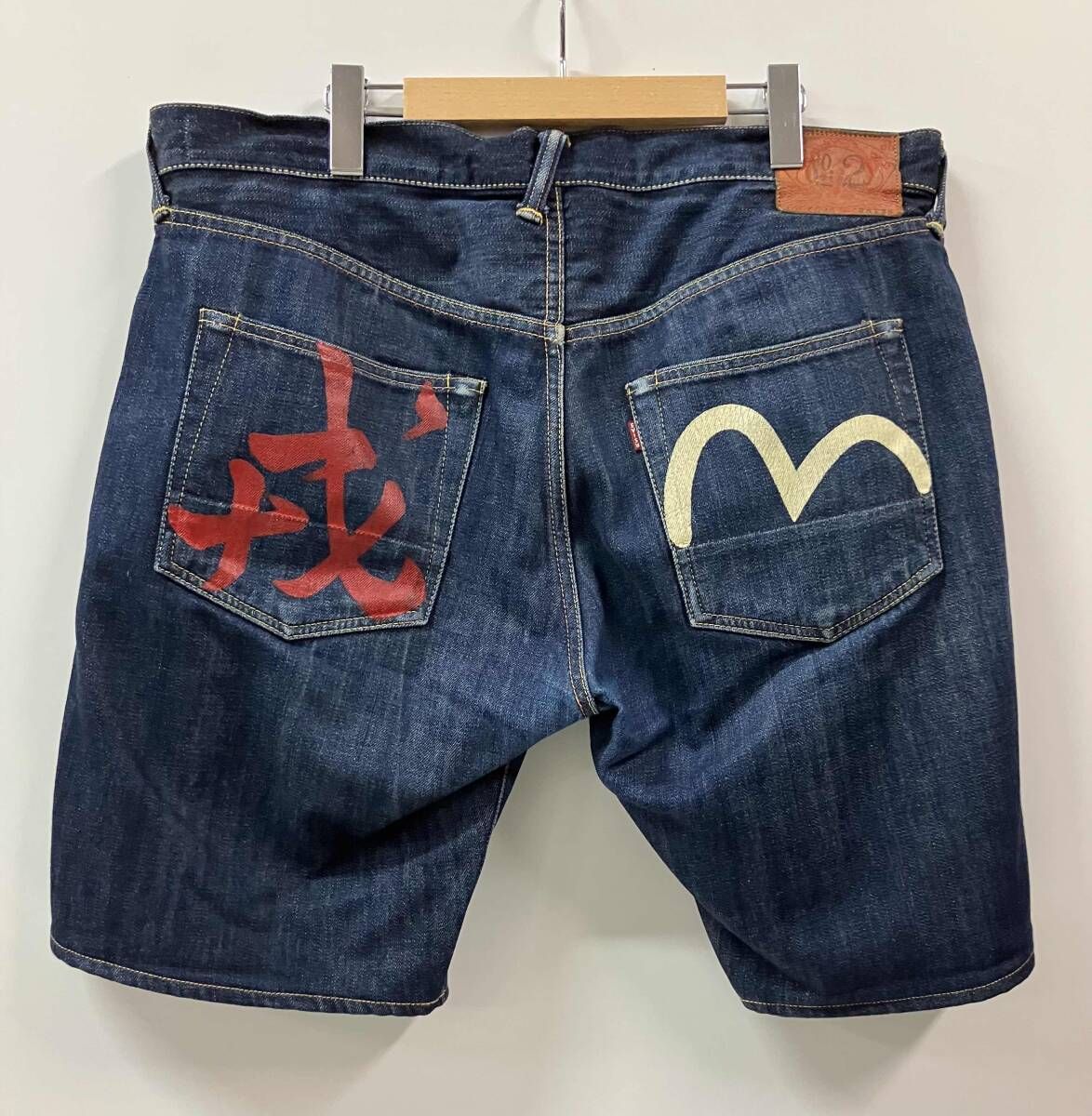 EVISU エビス ハーフジーンズ LOT 2000 戒 ハーフパンツ サイズ ネイビー