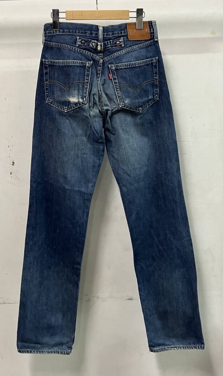 LEVI S リーバイス J 22 702-XX ジーンズ シンチバック ビッグE サイズW 30 ブルー ボタンループ補修跡有り 品質表示色褪せ
