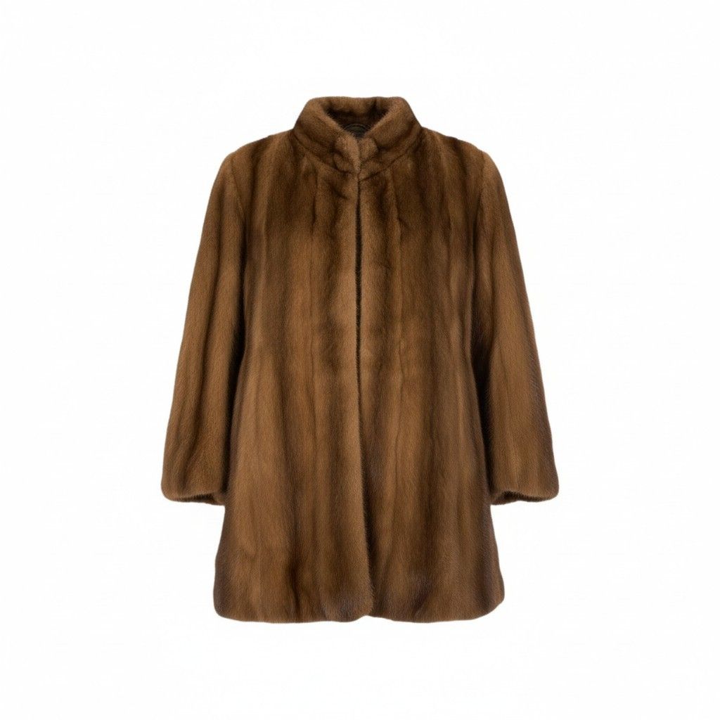 44L10 Moonbat Fur ムーンバットファー デミバフミンク ロングコート