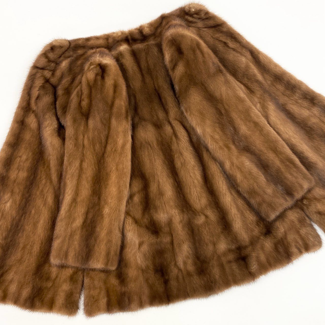 美品✨ムーンバット ミンク 本毛皮コート デミバフミンク　XL相当　高級ファー 44L10 Moonbat Fur ムーンバットファー デミバフミンク ロングコート