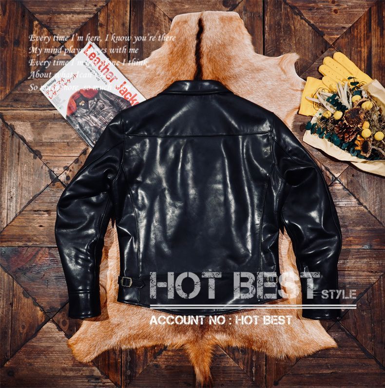 1.5mm ホースハイド 30'sスタイル シングルライダース レザー