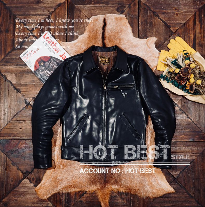 1.5mm ホースハイド 30'sスタイル シングルライダース レザー