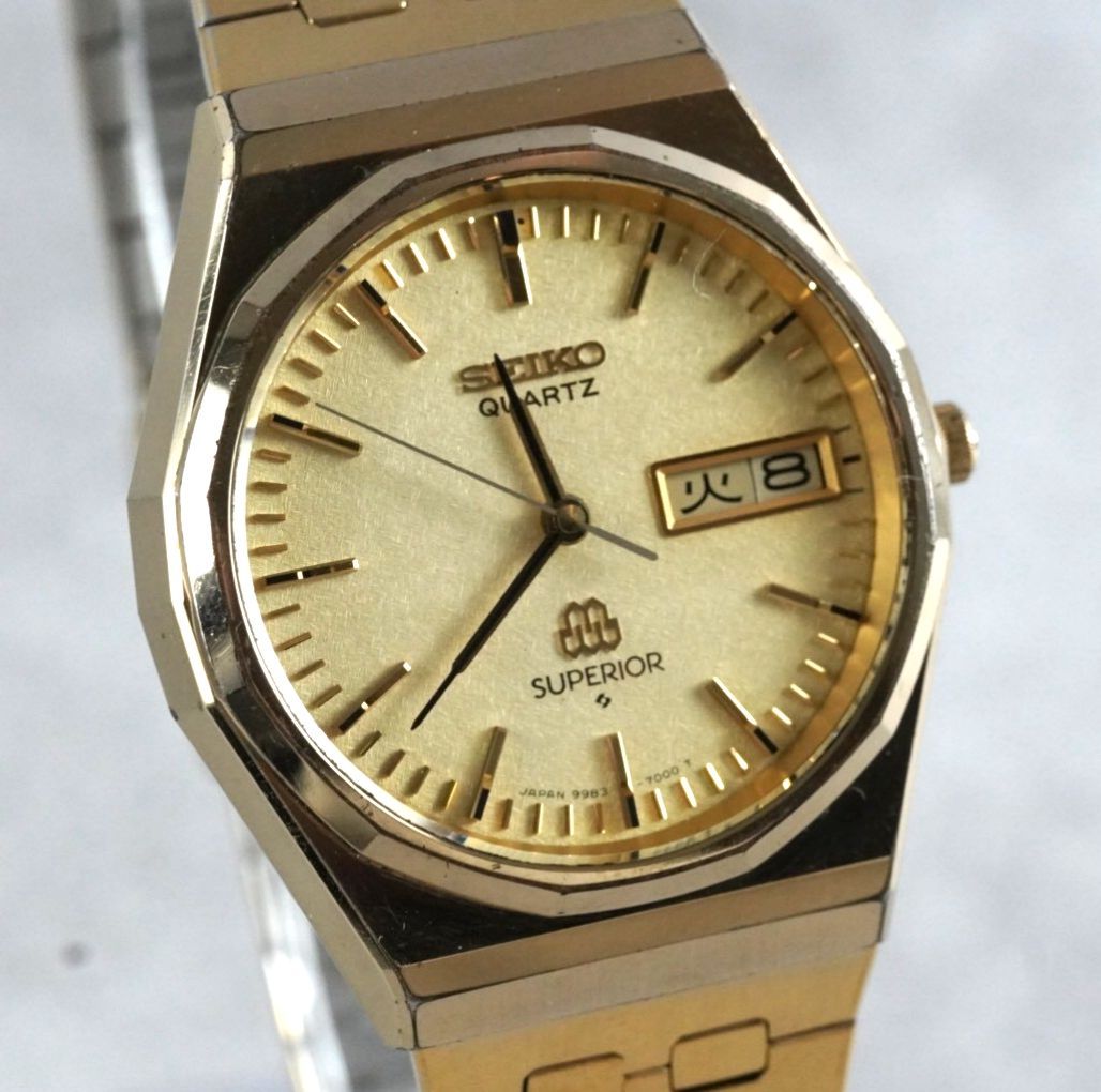 SEIKO セイコー SUPERIOR スーペリア ツインクォーツ 1979年製 メンズ