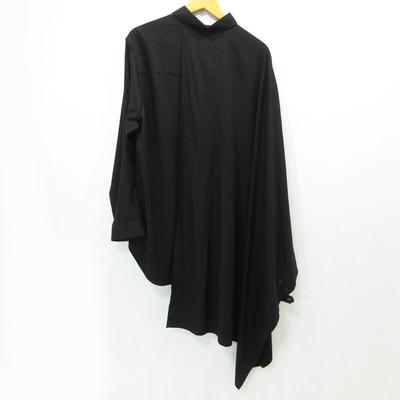 Ground Y | グラウンドワイ 長袖シャツ TR VIYELLA CAPE DOCKING SHIRT GM-B 03-209 ブラック サイズ 3 108