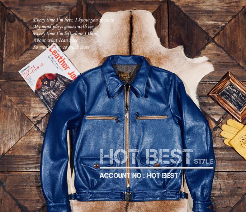 1.5 mm カウハイド 復刻40 s ドイツ軍 ハルトマン フライトレザージャケット オイルレザー 植物鞣し 牛革