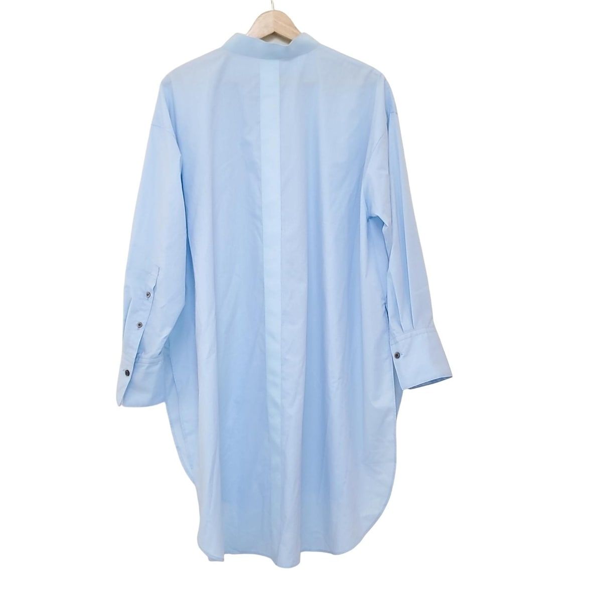 LE PHIL ルフィル ワンピース サイズF レディース - ライトブルー 長袖 ひざ丈 シャツワンピ