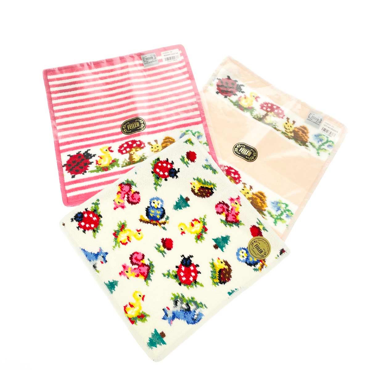 FEILER フェイラー タオルハンカチ/3枚セット ハイジ/パウリストライプ