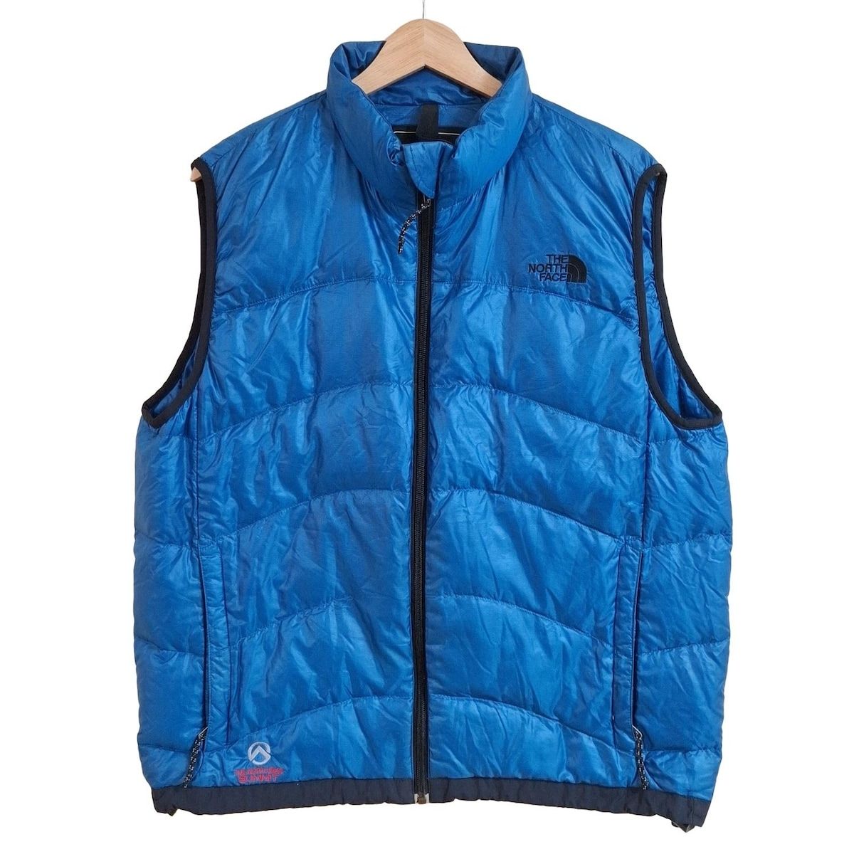 THE NORTH FACE ノースフェイス ベスト サイズL メンズ ブルー 黒 中綿 ジップアップ