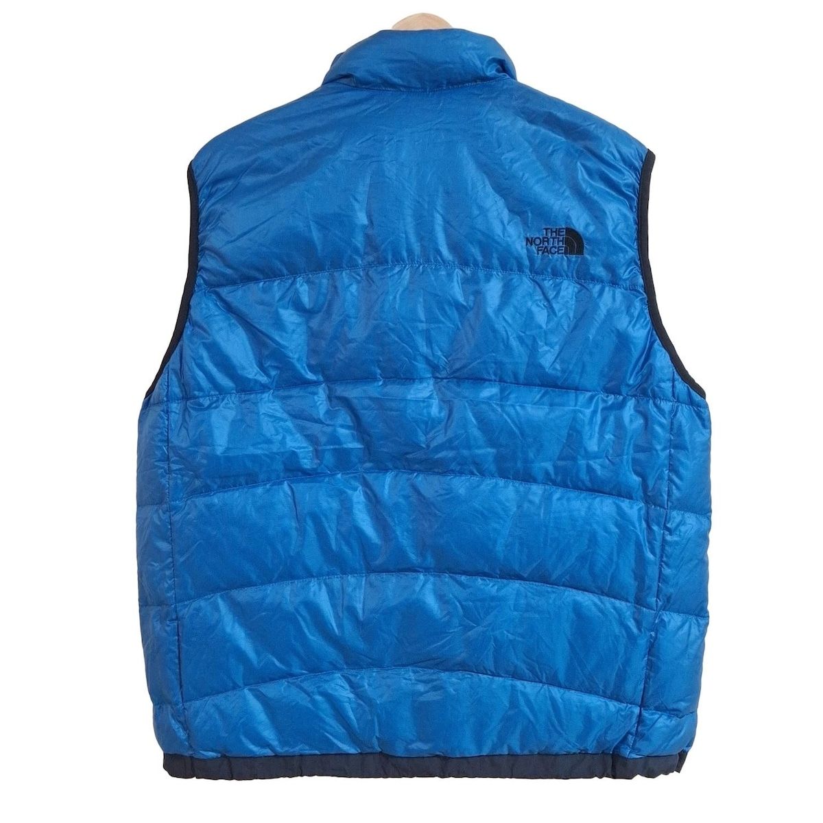THE NORTH FACE ノースフェイス ベスト サイズL メンズ - ブルー×黒 中綿|ジップアップ