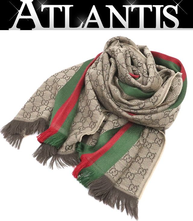 グッチ GUCCI シェリーライン ストール マフラー GG柄 147351 17910