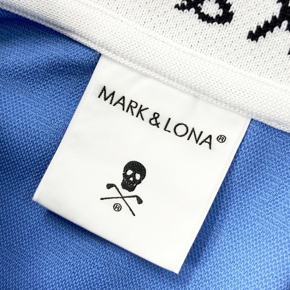 サイズ：48 MARK&LONA マークアンドロナ 半袖ポロシャツ スカル総柄