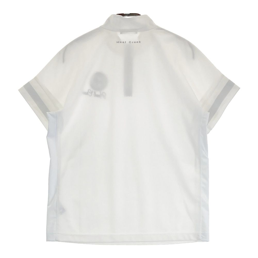 サイズ：42 HEAL CREEK ヒールクリーク ハーフジップ半袖Tシャツ