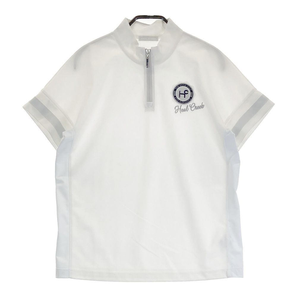 サイズ：42 HEAL CREEK ヒールクリーク ハーフジップ半袖Tシャツ