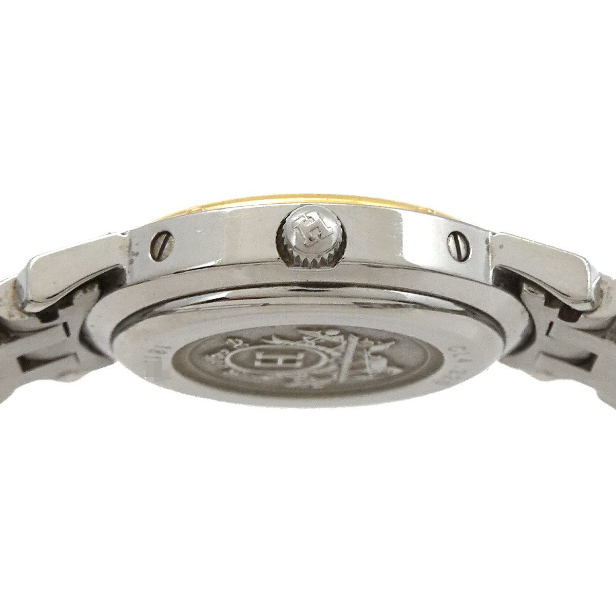 エルメス HERMES クリッパー コンビ CL4 220 レディース 腕時計 デイト