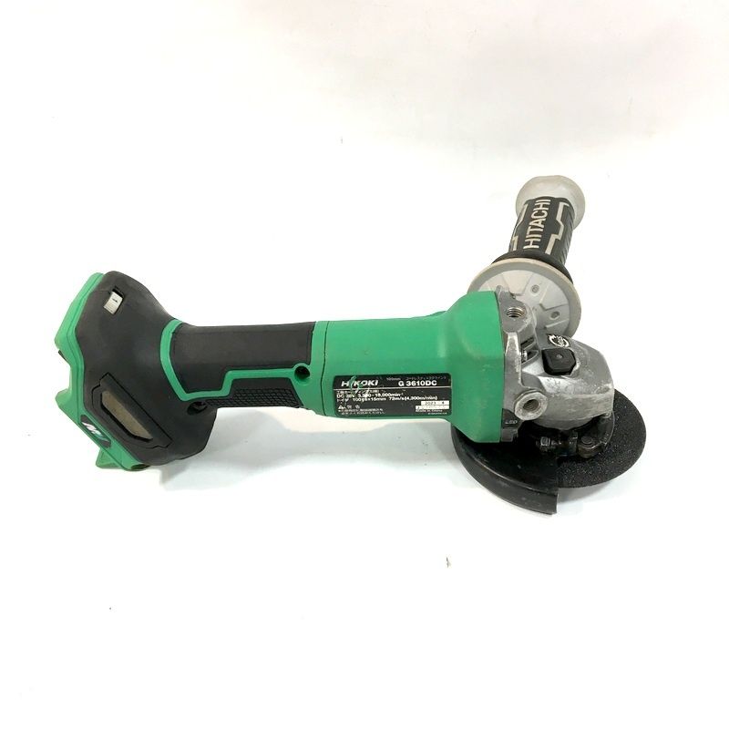 HiKOKI ハイコーキ コードレスディスクグラインダー G 3610 DC 本体のみ 100 mm マルチボルト 36 V 電動工具 DW 3712