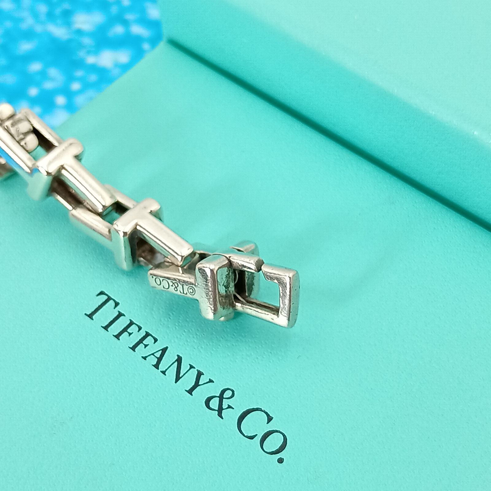 TIFFANY&Co. ティファニー Tナローチェーン ブレスレット メンズ