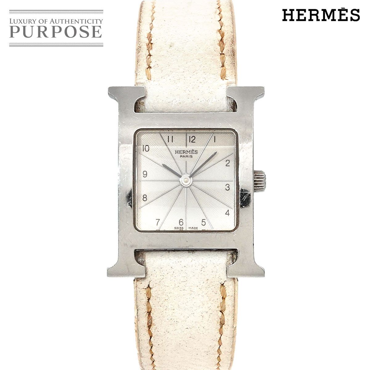 エルメス HERMES Hウォッチ HH1 210 レディース 腕時計 シルバー 