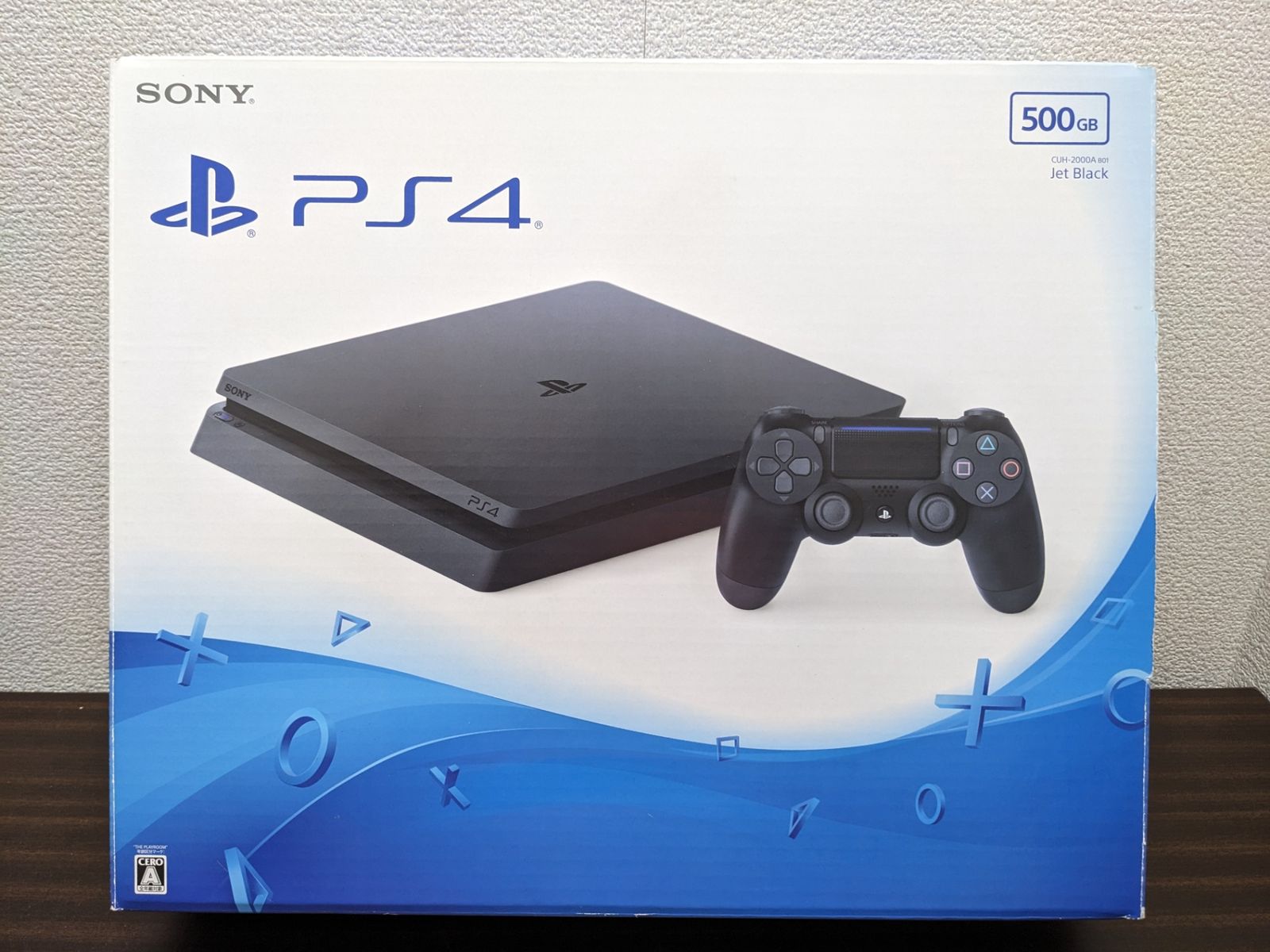 プレステ4 PlayStation 4 CUH-2000 A B 01 ジェットブラック 500 GB 箱 本体一致
