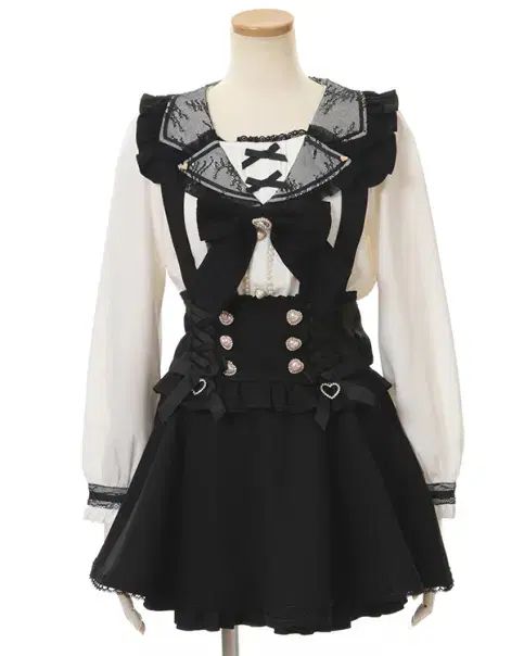 リズリサ サスダー スカート ブラック | 量産型 地雷系 DearMyLove Liz Lisa