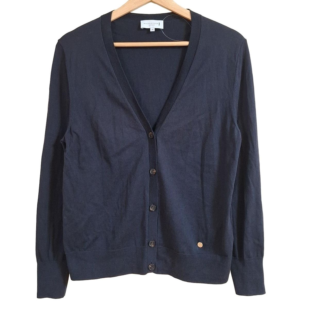 LONDON マッキントッシュロンドン カーディガン サイズ38 M レディース ダークネイビー 長袖