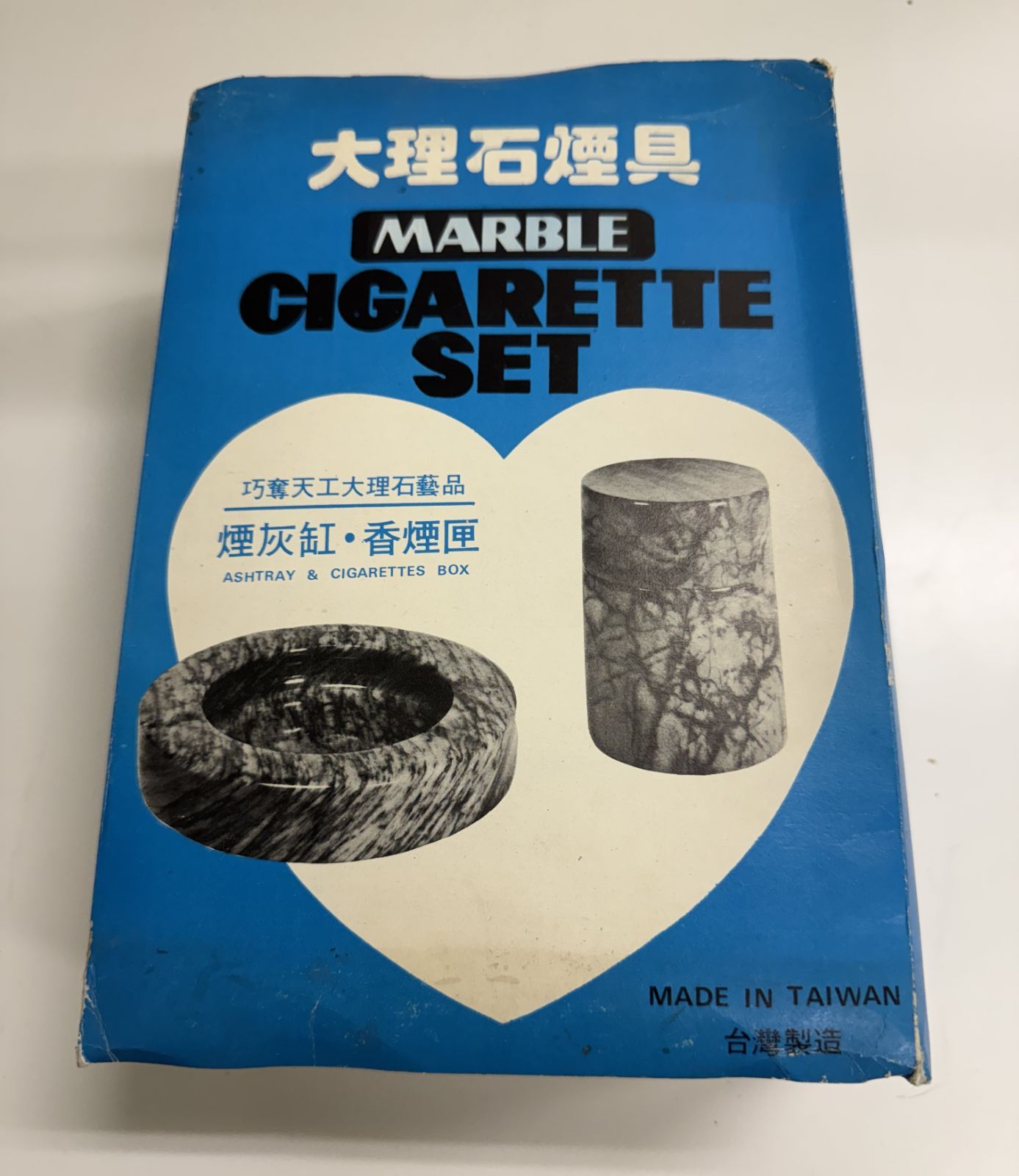 レトロ】大理石喫煙具 灰皿＆煙草入れ - メルカリ