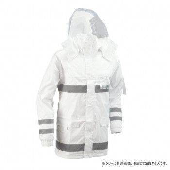 船橋 フナハシ レインウェア 安全レイン FS-6000 ホワイト BEL