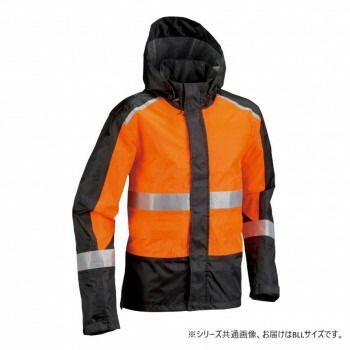 船橋 フナハシ レインウェア ブレイブレイン FS 1110 オレンジ ブラック BLL