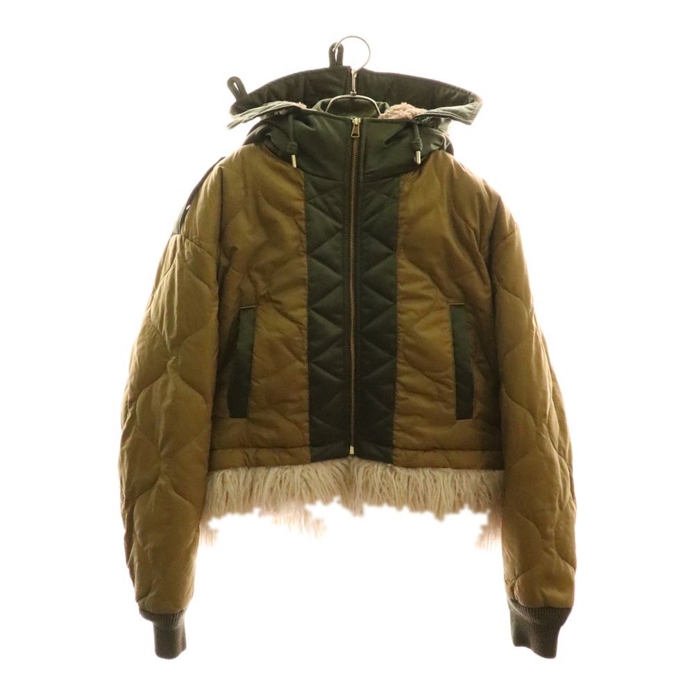 DIESEL (ディーゼル) マルチポケット フーデッドジップアップミリタリージャケット カーキ A04813