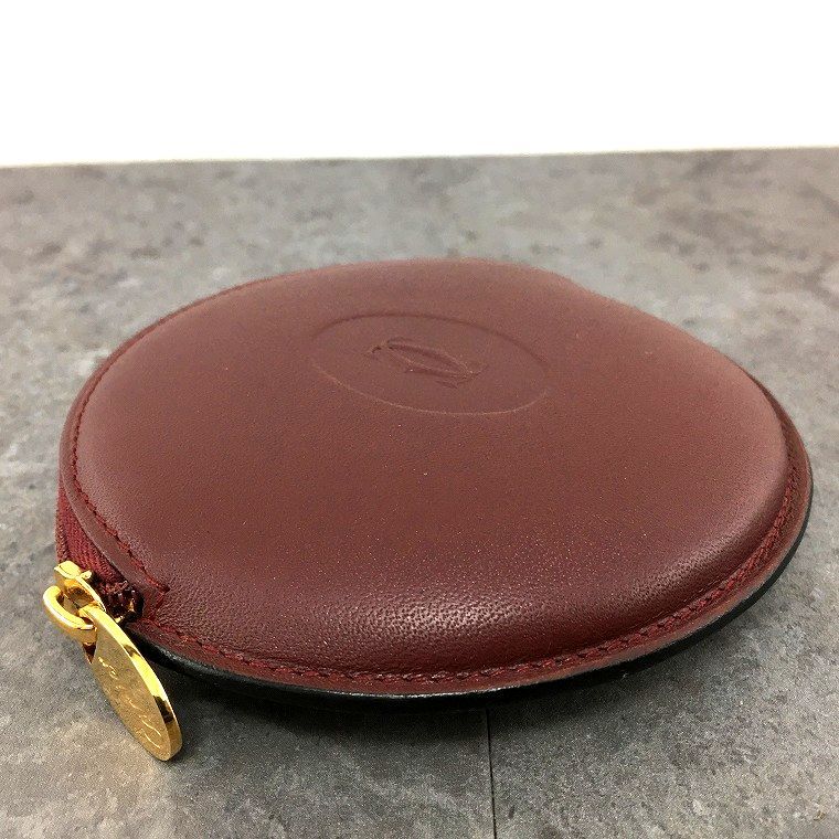 送料込み！ 未使用品 Cartier コインケース ボルドー L3000111 111