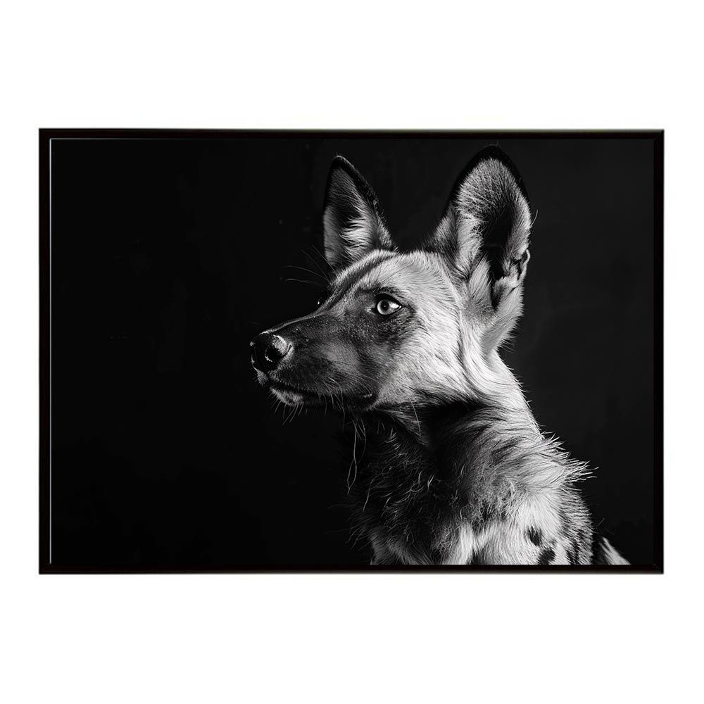 【A2サイズ（約42x59cm）】【lh-poster-7195】African wild dog アフリカンワイルドドック リカオン コヨーテ 犬 ハイエナ サバンナ アフリカ 草原 自然 ネイチャー アニマル 野生動物 インテリア ポスター