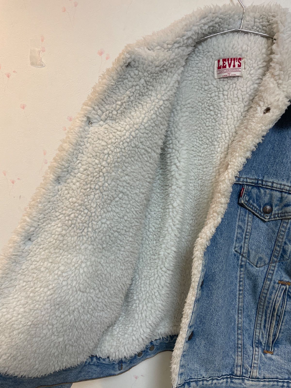 Levi’s シェルパ 裏ボア デニムジャケット M相当 70 s〜90 s雰囲気 Gジャン デニムジャケット カバーオール ジャケット アウター