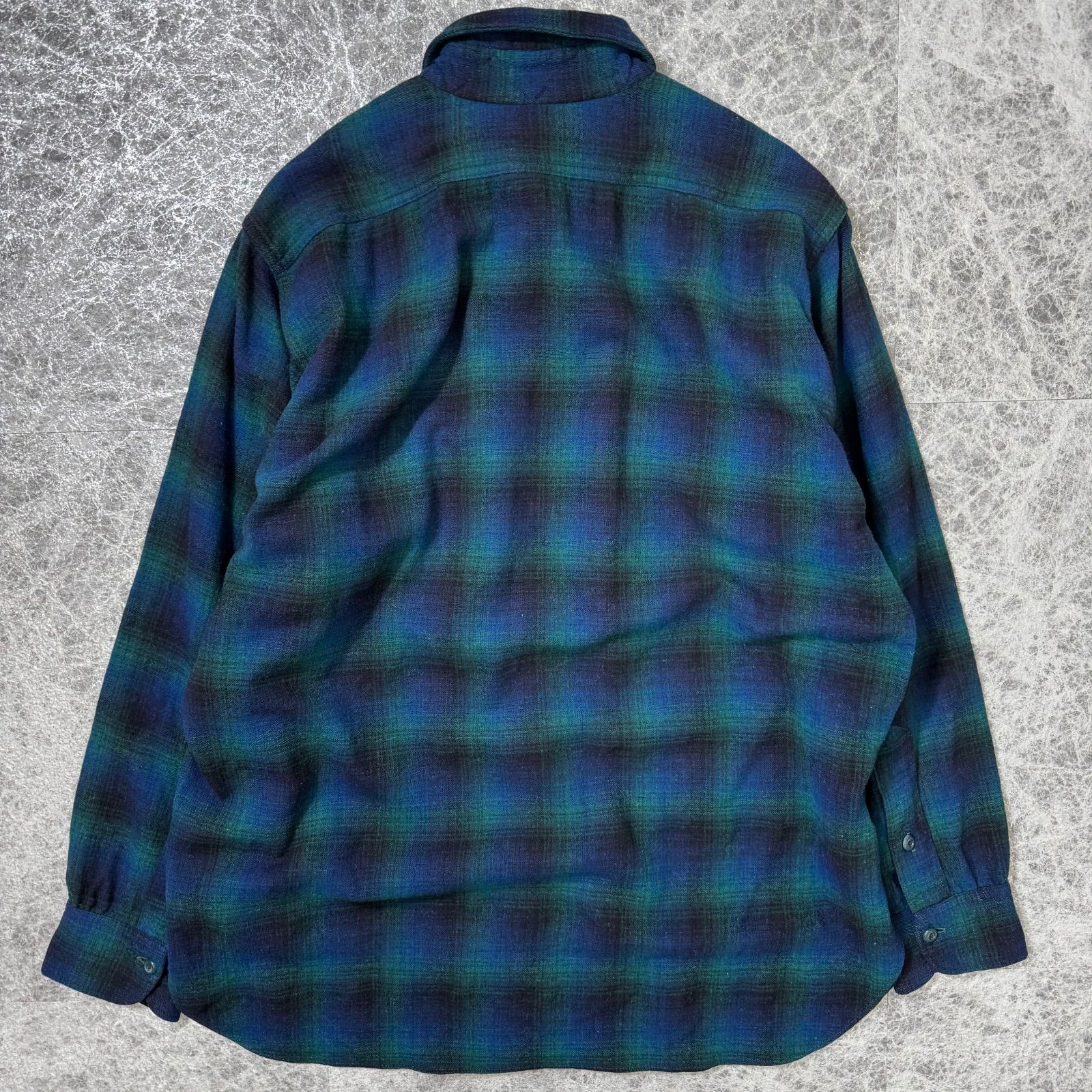 PENDLETON 60s前半ビンテージ USA製 オンブレチェック 本物 シャツ