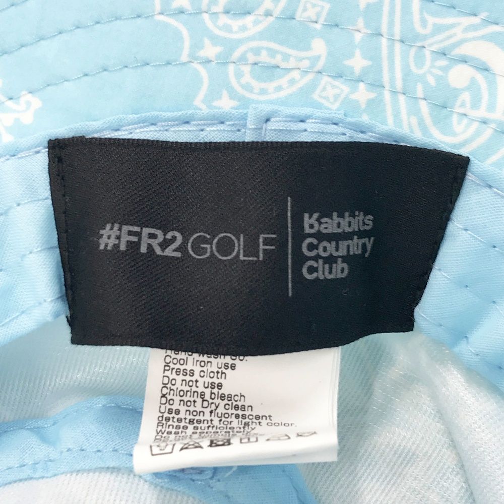 FR2 GOLF エフアールツーゴルフ バケットハット バンダナ柄 ブルー系 F