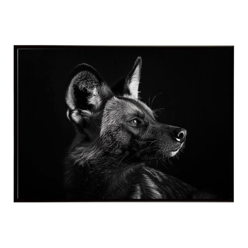 【B1サイズ（約73x103cm）】【lh-poster-7216】African wild dog アフリカンワイルドドック リカオン コヨーテ 犬 ハイエナ サバンナ アフリカ 草原 自然 ネイチャー アニマル 野生動物 インテリア ポスター